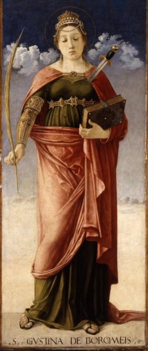 성녀 유스티나_by Giovanni Bellini_circa 1470_in the Bagatti Valsecchi Museum in Milano_Italy.jpg
